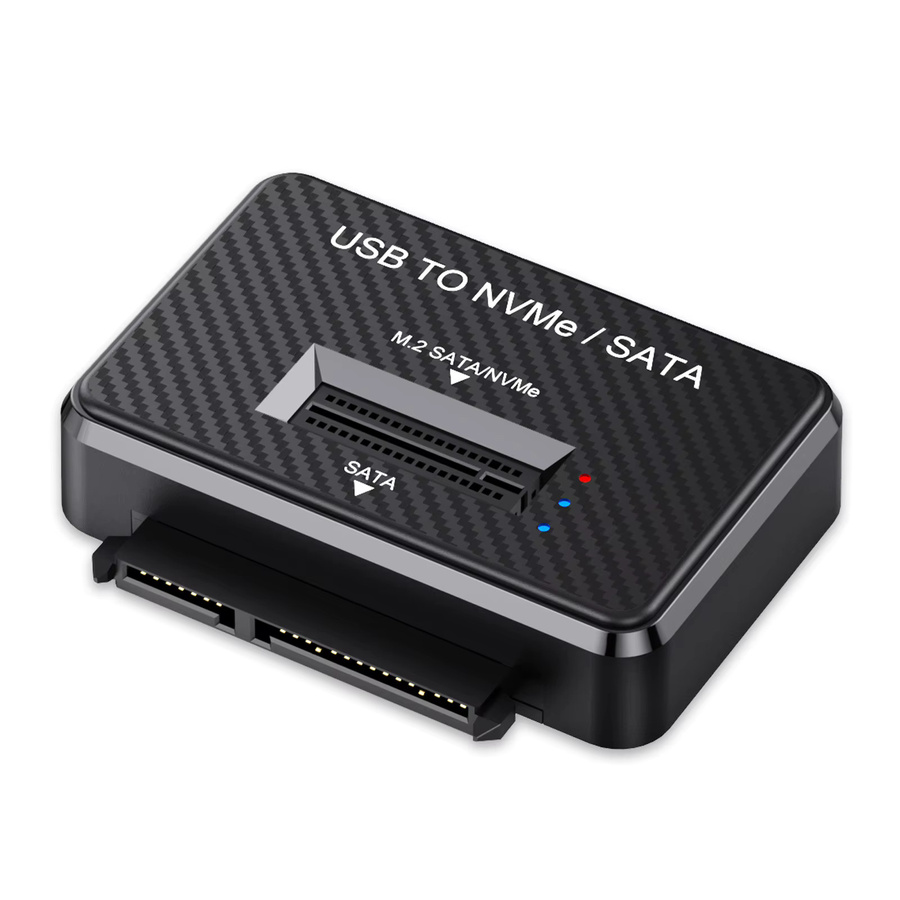IRhasta M2 SATA NVMe zu USB 3.1 10Gbps Testadapter und Dockingstation für 2,5 Zoll SATA SSD sowie M2 SSD Formate 2230 2242 2280 22110, Schwarz, USB-C - Bild 7
