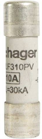 Hager LF310PV Feinsicherung in Silber, Durchmesser: 10 mm, Länge: 38 mm, 10 Stück - Bild 1