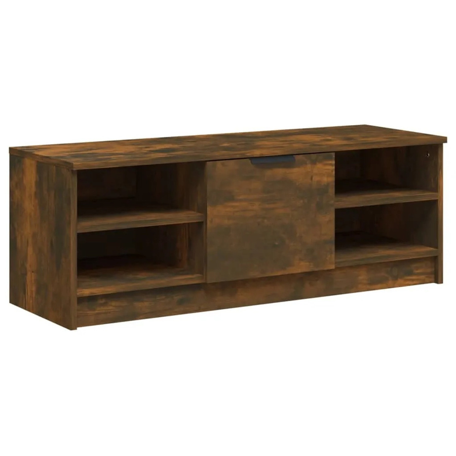 vidaXL TV-Schrank aus Holzwerkstoff in Räuchereiche, Braun, B: 102 cm, T: 35,5 cm, H: 36,5 cm - Bild 2
