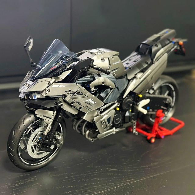 Andole Technische Stadt Motorrad, Bausteine, 1:5, ab 8 Jahren - Bild 1
