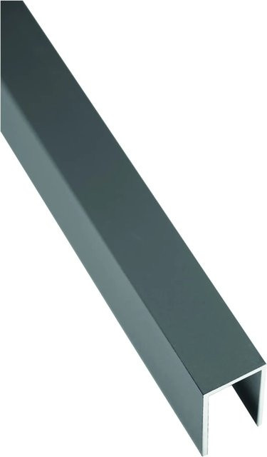 T & J Abdeckleiste Tjörn-Serie aus Aluminium in Anthrazit, B/H/T: 24,8 x 176,1 x 4,0 mm - Bild 1