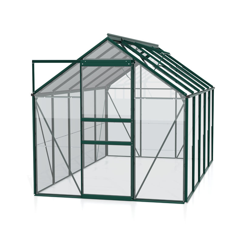 Vitavia Gewächshaus Venus 6200 in Smaragd Grün mit ESG-Glas und Schiebetür - Bild 3