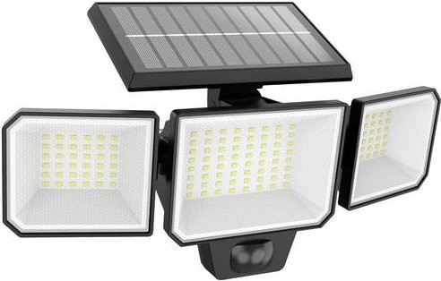 Philips Nysil Solar LED Outdoor Sicherheitslicht mit Bewegungsmelder und Dämmerungssensor, Schwarz - Bild 1
