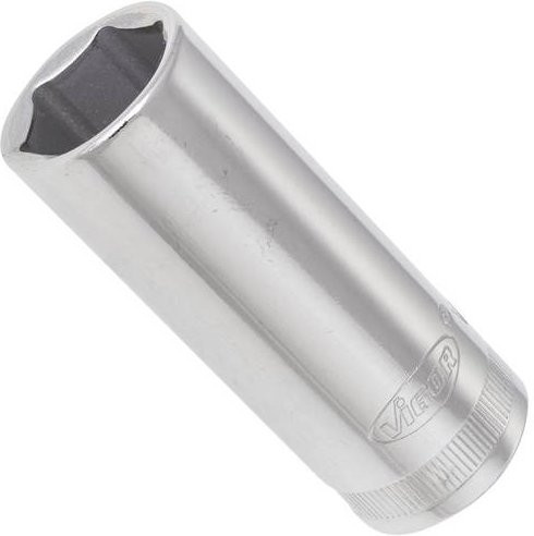 Vigour Steckschlüsseleinsatz V2314N mit 17 mm Außensechskant und 3/8 Zoll Innenvierkant in Silber - Bild 1