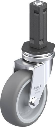 Blickle LRA-TPA 75G-EV02 Lenkrolle in Silber und Grau mit 75 mm Rad-Durchmesser und einer Tragfähigkeit von max. 75 kg - Bild 1