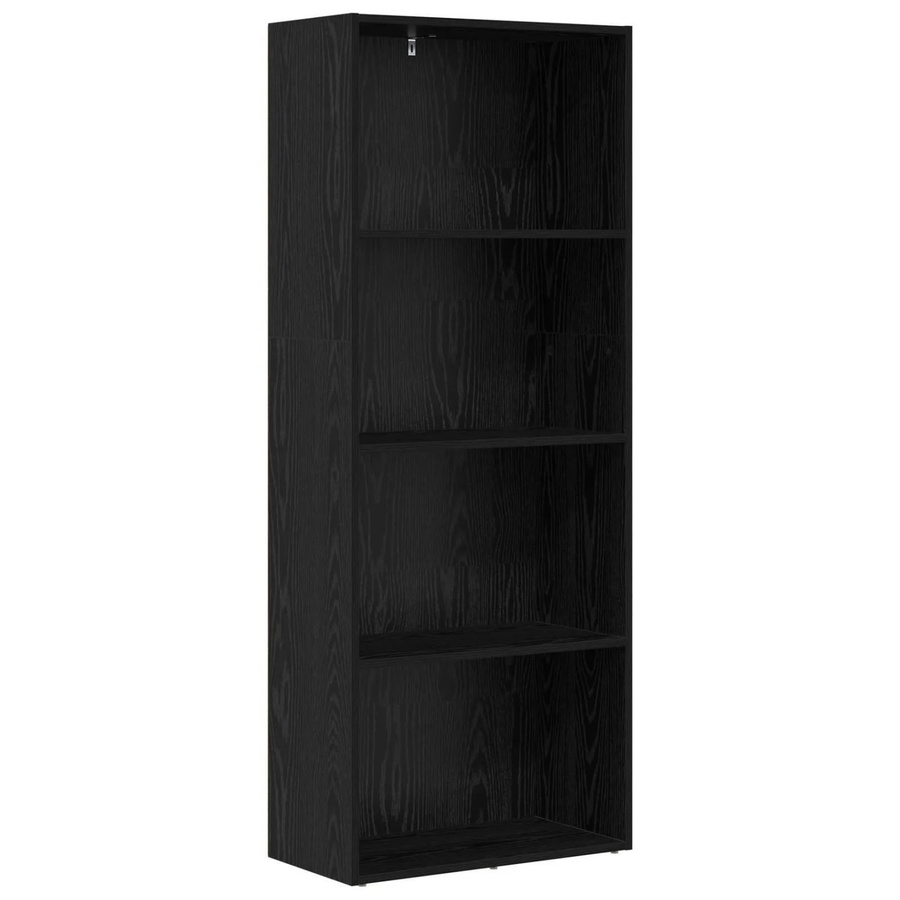 vidaXL Freistehender Stauraum in Schwarz und Eichen-Optik, B/T/H: 60 x 30 x 151,5 cm - Bild 2