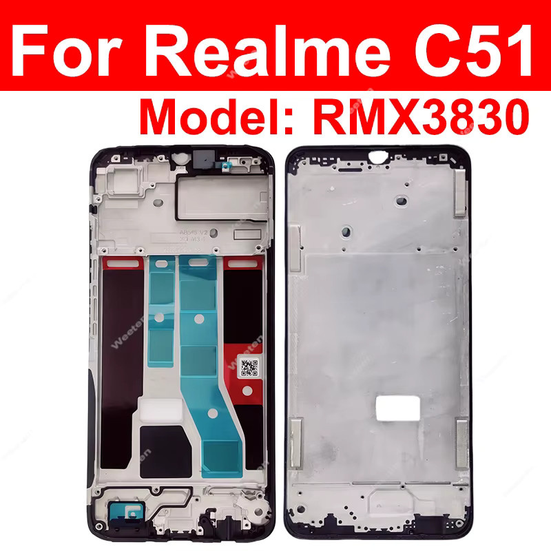 Realme C51 C53 C55 C63 C65 C67 4G 5G LCD-Rahmen Gehäuse in Schwarz für Reparaturen - Bild 2