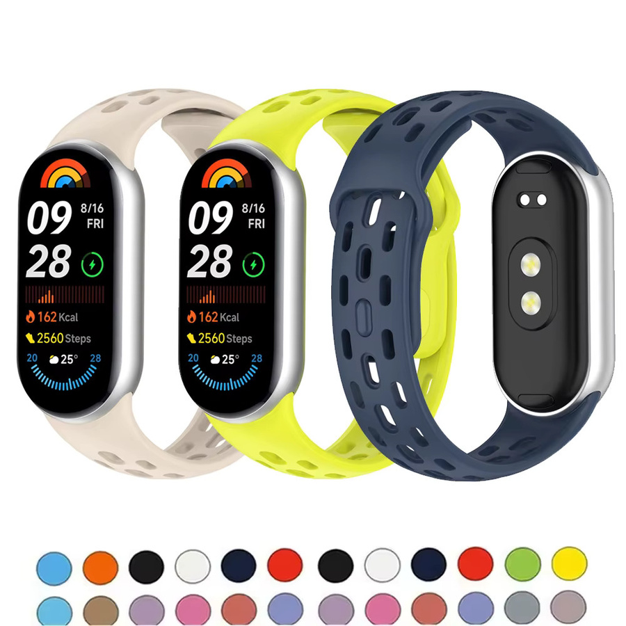 RMUTANE Uhrenarmband Silikon, Xiaomi Mi Band 10 9 8, Unisex - Bild 4
