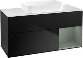 V&B Waschtischunterschrank Finion in Blau lackiert, B/T: 120 x 60 cm - Bild 1
