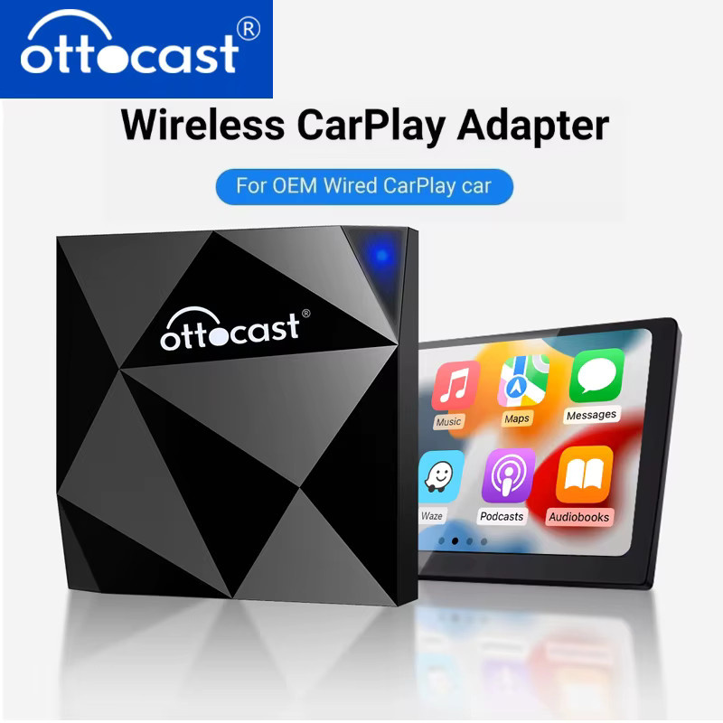 OTTOCAST U2 Air Wireless CarPlay-Adapter in Schwarz für Audi, Porsche, Benz, VW, Volvo und Toyota mit USB-C Anschluss - Bild 4