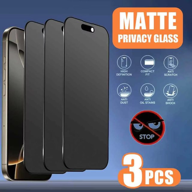 TUNEDEE Matte Blickschutzfolie aus weicher Keramik für iPhone Modelle - Bild 1