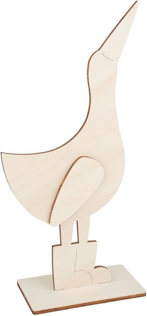 VBS Stehfigur Gans Gandalf aus Pappelholz in Beige - Bild 1