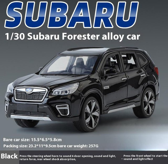 Maisto Subaru Forester, Automodell, 1:30, schwarz, ab 4 Jahren - Bild 1