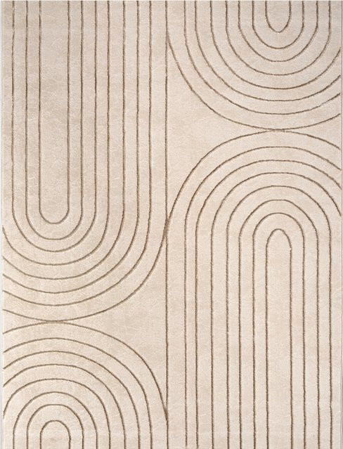 Moderner Teppich Tiana in Beige mit geometrischem Design, B/T: 240 x 340 cm - Bild 1