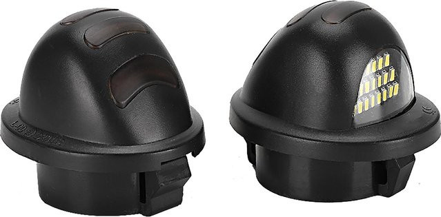 Koogeelife 2 Stück LED Kennzeichenbeleuchtung in Schwarz passend für Ford Super Duty F-250 F-350 F-450 F-550 1999-2016 und F150 F150 Raptor - Bild 1