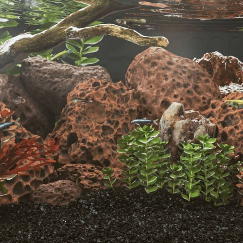 Vidaxl Lavagranulat Naturstein Dekoration Rot 10 kg - Bild 1