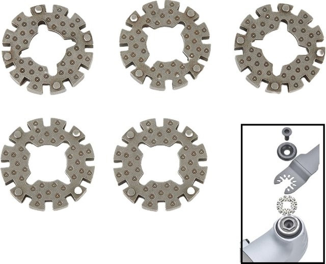 DAZZLEEX 5er Set Oszillierende Sägeblattadapter aus Edelstahl mit 25 mm Schaftkonverter für Elektrowerkzeuge und Holzbearbeitung - Bild 1