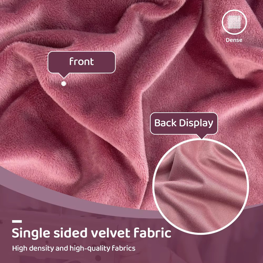 SEWBATO Minky-Plüschstoff aus 100 % Polyester, 1,5 mm Dicke, B x H: 50 x 45 cm, weich und gemütlich für Puppen und Kissen - Bild 2