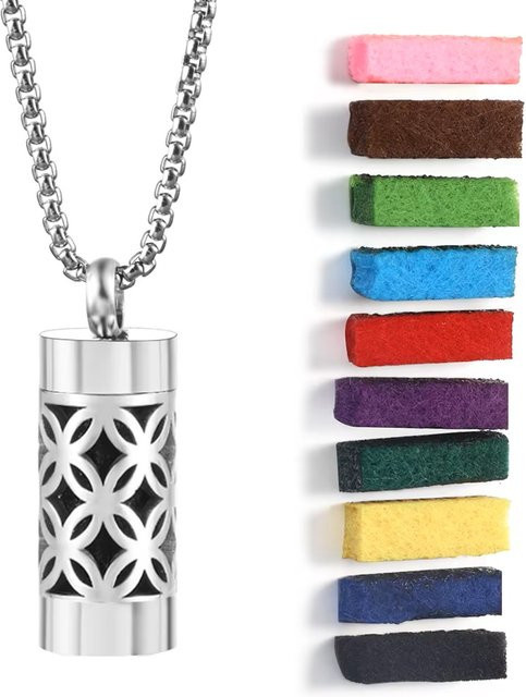 MODKISR Halskette, Edelstahl, Silber, Musiknote Muster, Unisex - Bild 1