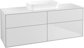 V&B Waschtischunterschrank Finion in Weiß matt lackiert, B/T/H: 160 x 50,1 x 50,1 cm - Bild 1