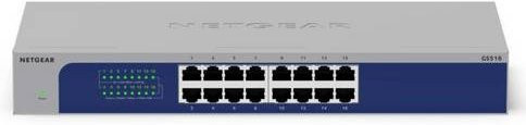 Netgear GS516-300EUS Netzwerk Switch mit 16 Ports und 32 Gbit/s Gesamtdurchsatz - Bild 1