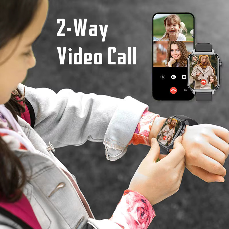 Wonlex KT34 Kinder-Smartwatch mit 4G, WiFi und GPS-Tracker in Schwarz - Bild 3