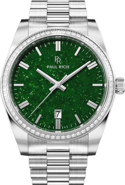 Paul Rich Herrenuhr Legacy, Quarz, Edelstahl, Grün, 40 mm, 5 ATM - Bild 1