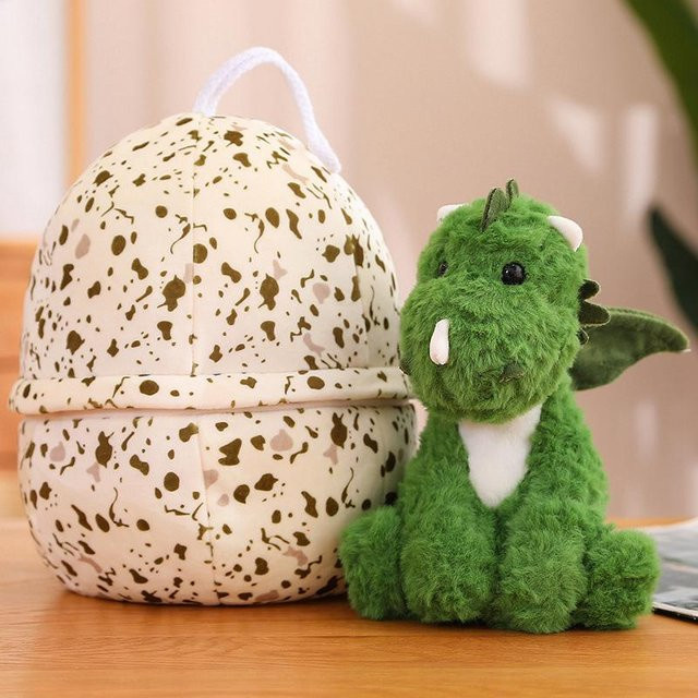 Grüne Dinosaurierpuppe, Plüschtier, Dinosaurier, 20cm und 25cm - Bild 1