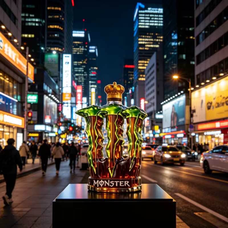 YANG Monster Claw Whiskey-Dekanter aus Glas mit Kronendesign in Transparent - Bild 2