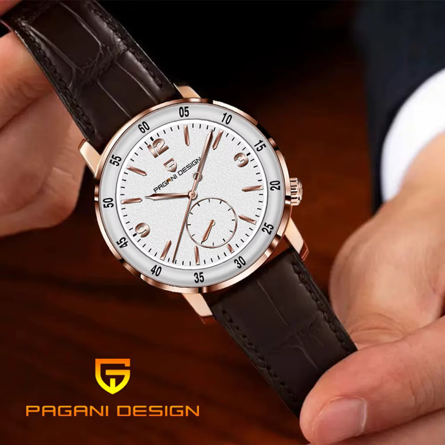 PAGANI DESIGN Armbanduhr, Automatik, Saphirglas, 42 mm, Bicolor, Herren - Bild 2