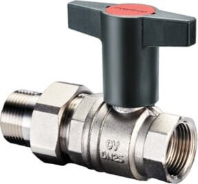 Oventrop Kugelhahn Optibal DN 32, PN 16, gerade, Messing, verchromt, Innengewinde - Bild 1