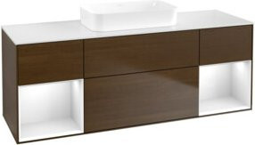 V&B Waschtischunterschrank Finion in Weiß lackiert, B/T/H: 160 x 50,1 x 50,1 cm - Bild 1