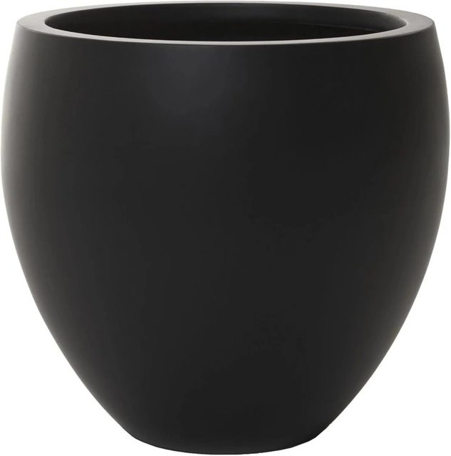 Vivanno Blumentopf Pluto aus Fiberglas in Anthrazit, B/T/H: 30 x 30 x 30 cm - Bild 1