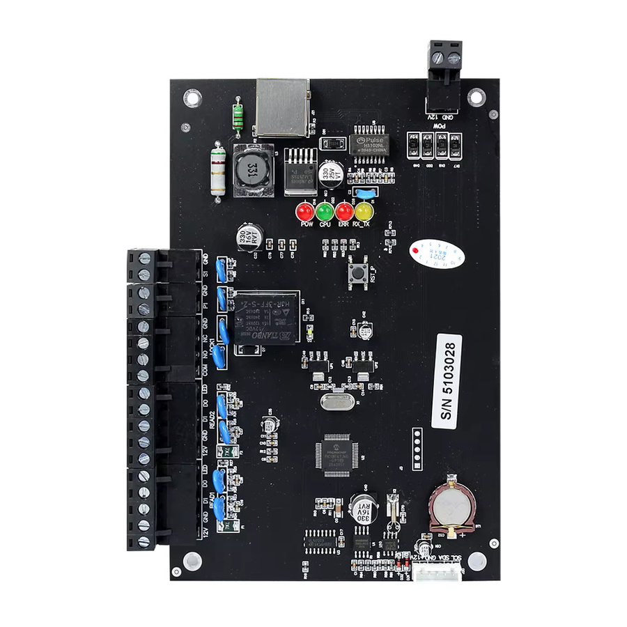Asia-Teco Netzwerk TCP/IP Wiegand Access Control Board Panel für 1/2/4 Türen in Schwarz mit kostenloser Software und RFID-System (DC12V) - Bild 2
