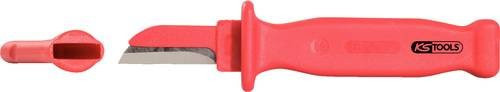 KS Tools Isoliertes Kabelmesser in Rot mit Kunststoffgriff, Länge: 200 mm - Bild 1