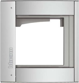 Legrand SEKO Rahmen und Modulträger Allmetal in Silber, 1 Modul, 350211 - Bild 1