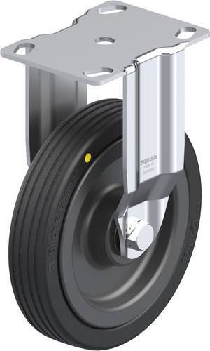 Blickle Bockrolle BKPA-VPA 125K-EL in Schwarz/Grau mit Schraubbefestigung, Rad-Durchmesser: 125 mm, Tragfähigkeit (max.): 75 kg - Bild 1