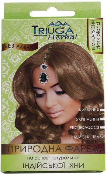 TM Triyuga Henna-Haarfärbemittel Dark Blond, mit Amla, Neem, Shikakai, Unisex - Bild 1