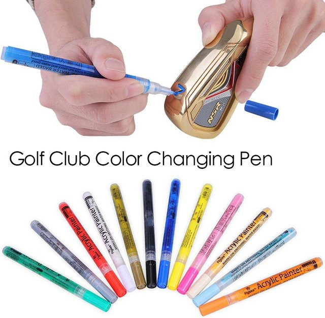 Golf Zubehör Acryl Maler Tinte Stift mit Farbwechsel in Pink und Multicolour - Bild 1