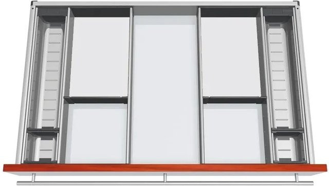 Blum Besteckeinsatz Orga-Line Facheinteilungs-Set für Korpusbreite 800-899 mm, Nennlänge 550 mm, Grau - Bild 1
