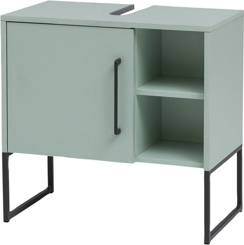 Schildmeyer Waschbeckenunterschrank Limone Grün B/H/T: 60,4 x 59,5 x 33 cm - Bild 1