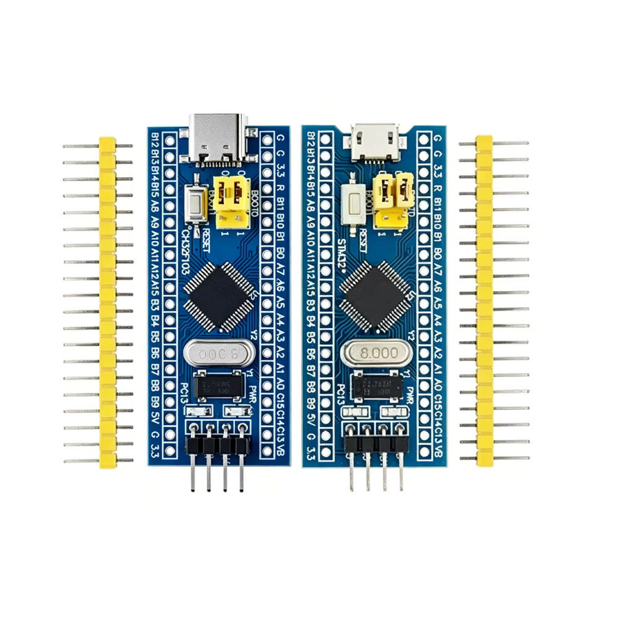 STMicroelectronics STM32 Minimales System-Entwicklungsboard-Modul ARM STM32 für Arduino, Blau, USB-C - Bild 2