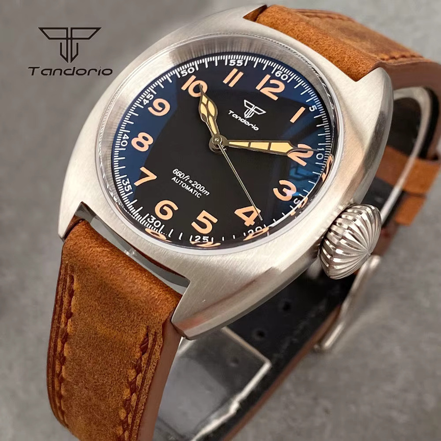 Tandorio Armbanduhr Automatik, Edelstahl, 36 mm, Herren, Grün - Bild 2