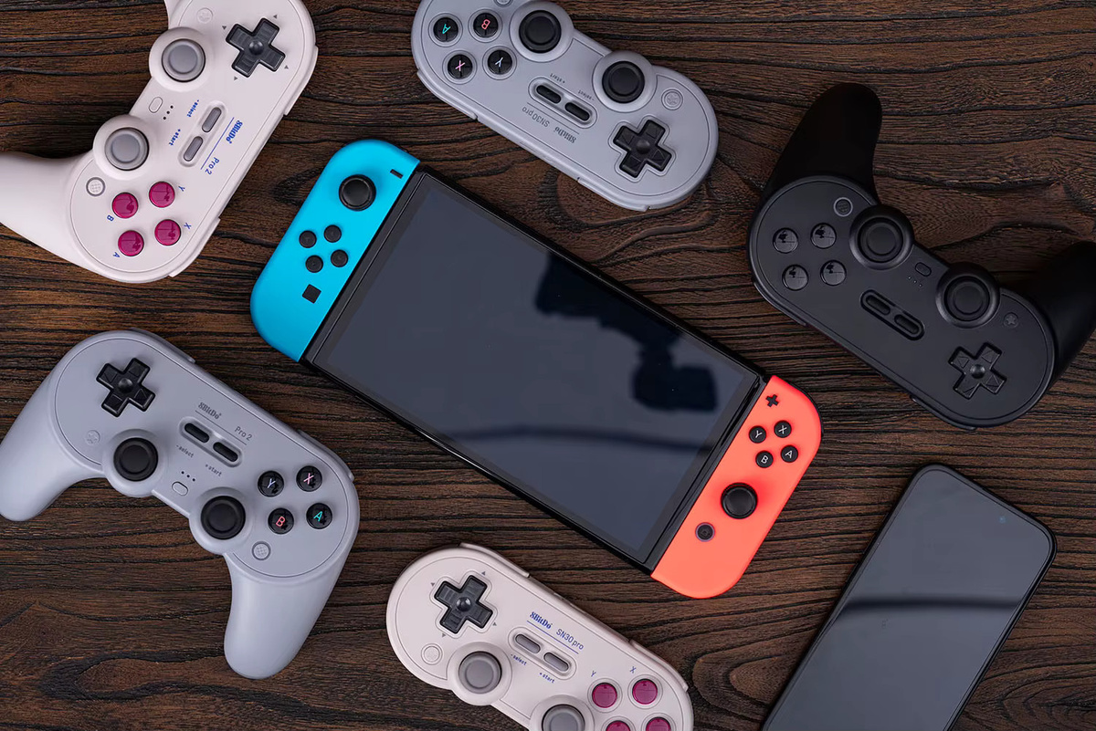 8BitDo SN30 Pro Wireless Controller Black Bluetooth Gamepad für Nintendo Switch, PC, macOS, Android, Steam und Raspberry Pi - Bild 2