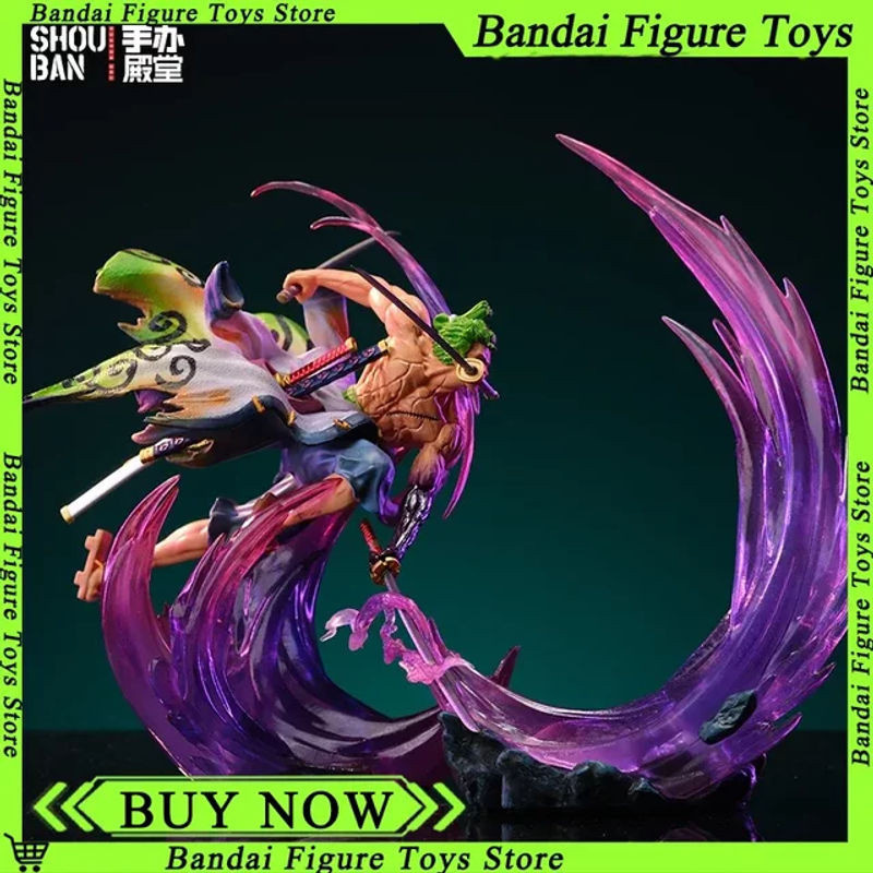 Bandai One Piece Anime Figur Roronoa Zoro Ghost Island Sakura leuchtend, Höhe: 24 cm, mehrfarbig - Bild 1