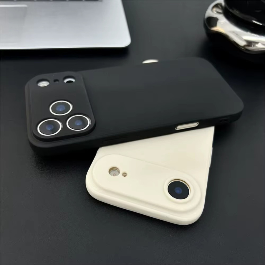 Ricestate Flüssigsilikon Softcover Handyhülle für Apple iPhone mit mattem Finish in Schwarz - Bild 2