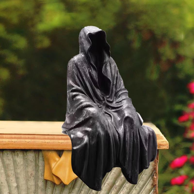 Fashnics Herr der Ringe Dementor Figur Sitzendes Modell Puppe Schwarz - Bild 4