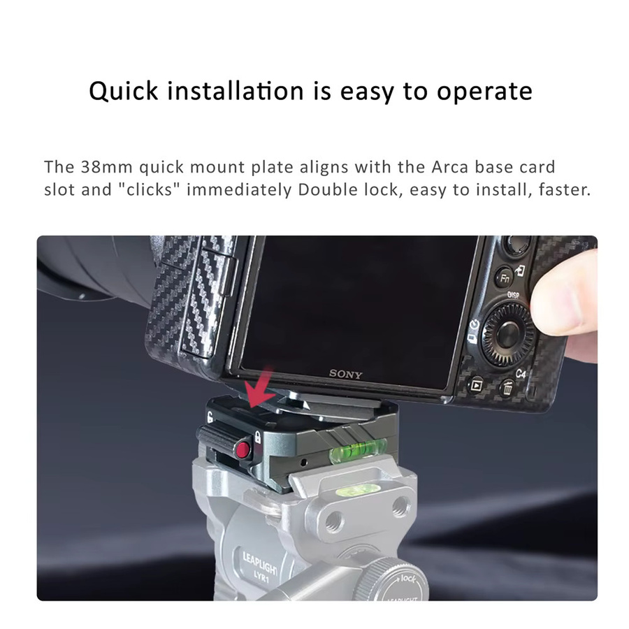 VRIG Arca Swiss Schnellwechselplatte für DJI Stabilisator PD in Schwarz - Bild 3
