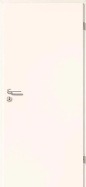 GetaDoor Zimmertür CPL Weiß ähnlich RAL 9010 modern, B: 86,0 cm, H: 211,0 cm, Anschlag Rechts - Bild 1