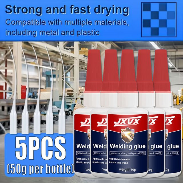 JXVX Universal-Superkleber Transparent 50 g – Hochfester Flüssigkleber für Kunststoff - Bild 1